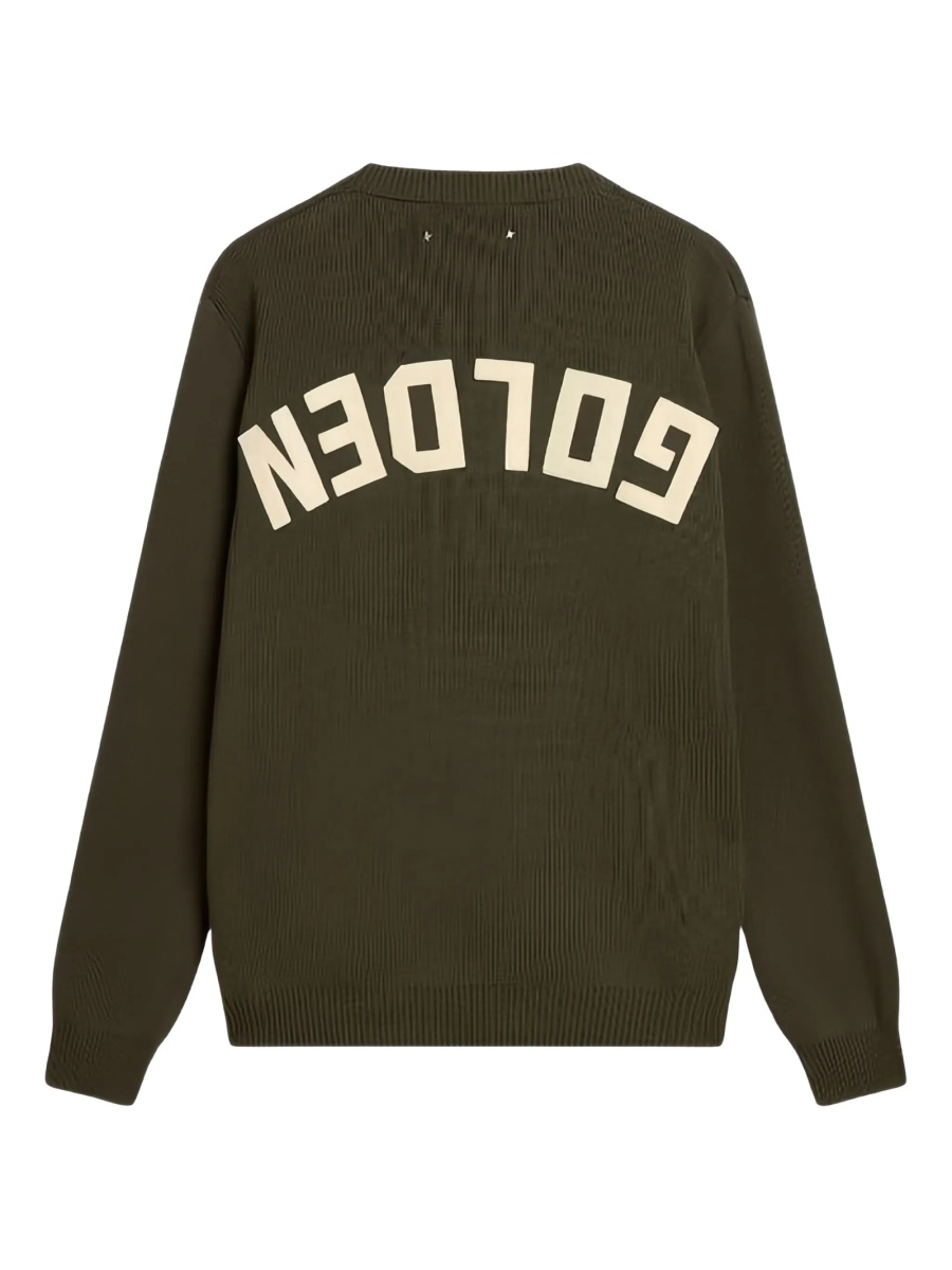 Pulover tricotat Golden Goose verde - Img 2