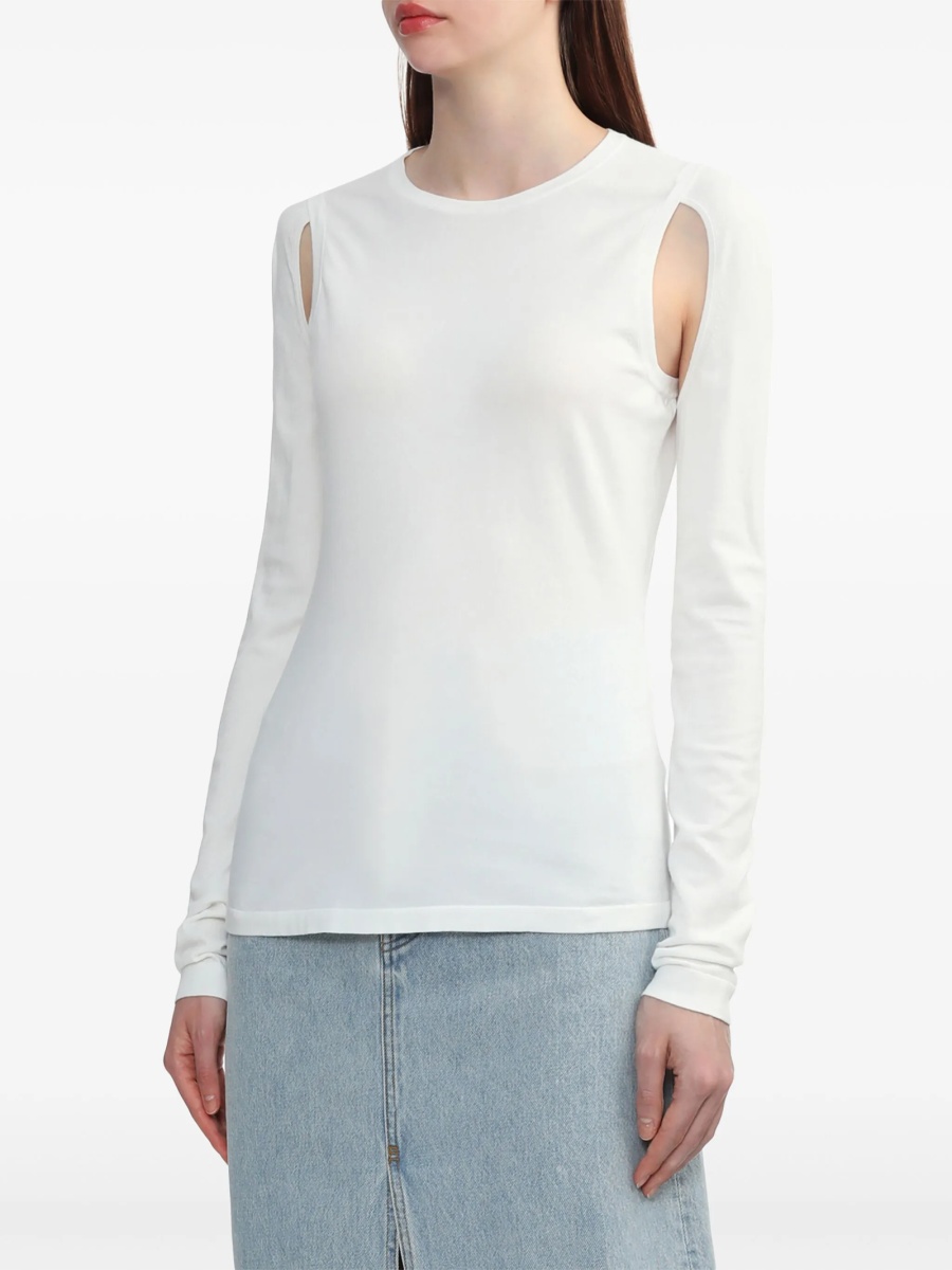 Pulover tricotat HELMUT LANG alb - Img 3