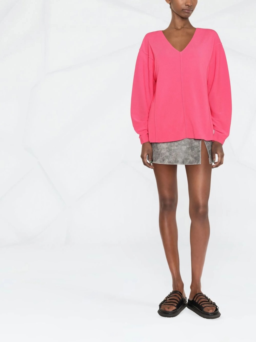 Pulover tricotat HELMUT LANG roz - Img 2