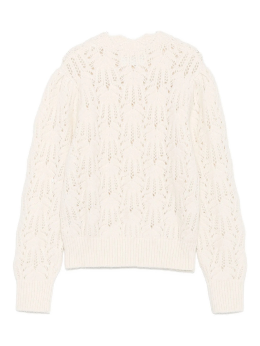 Pulover tricotat ISABEL MARANT ETOILE alb - Img 2