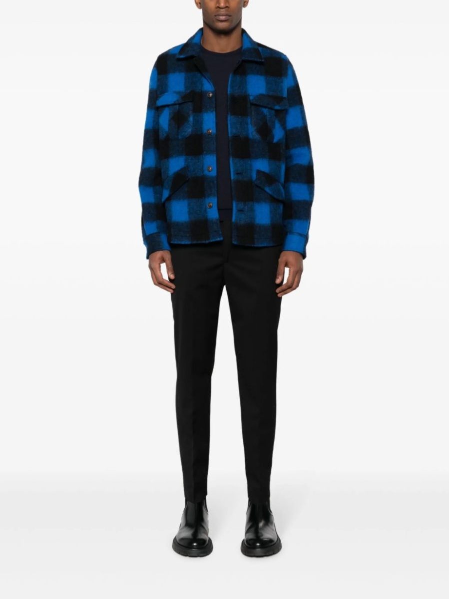 Pulover tricotat John Smedley albastru - Img 4