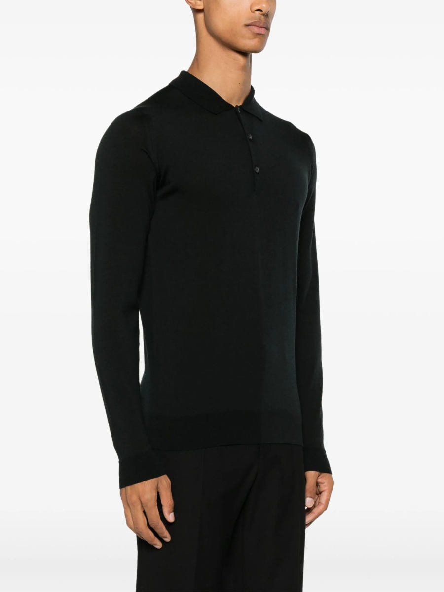 Pulover tricotat John Smedley negru - Img 3