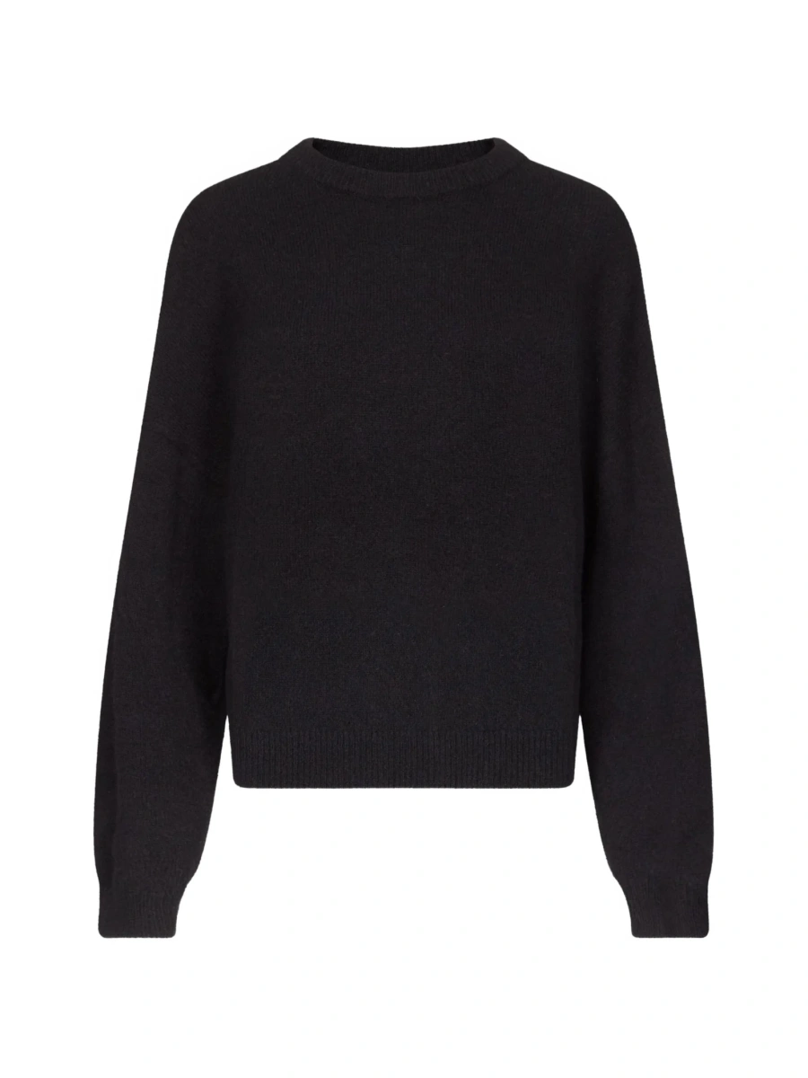 Pulover tricotat LOULOU DE SAISON negru - Img 5