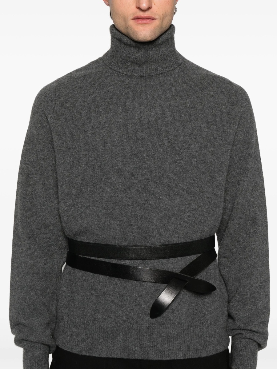 Pulover tricotat Maison Margiela gri - Img 5