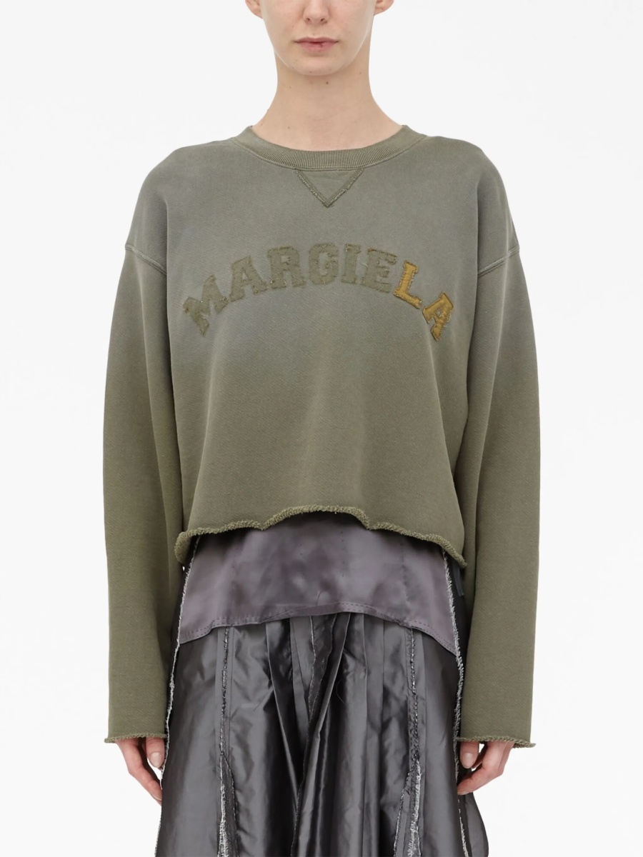 Pulover tricotat Maison Margiela verde - Img 2