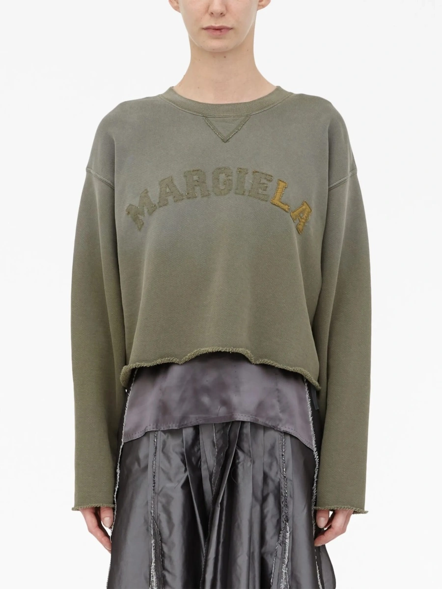 Pulover tricotat Maison Margiela verde - Img 2