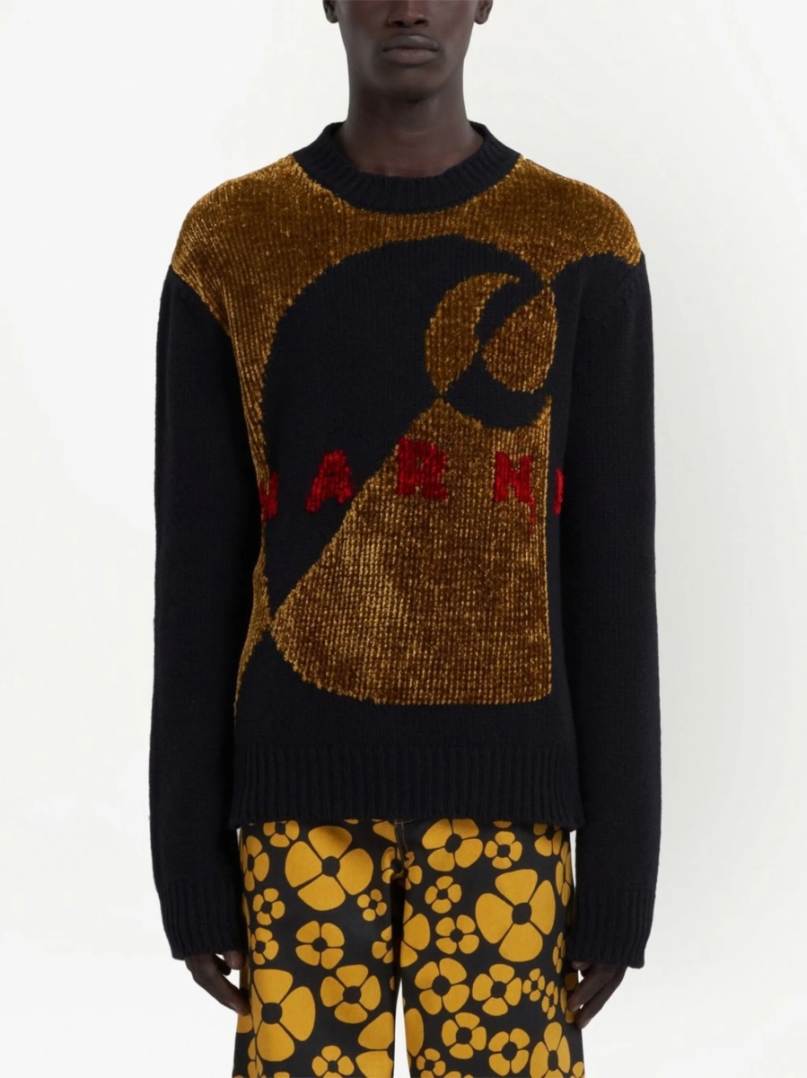 Pulover tricotat Marni negru - Img 2