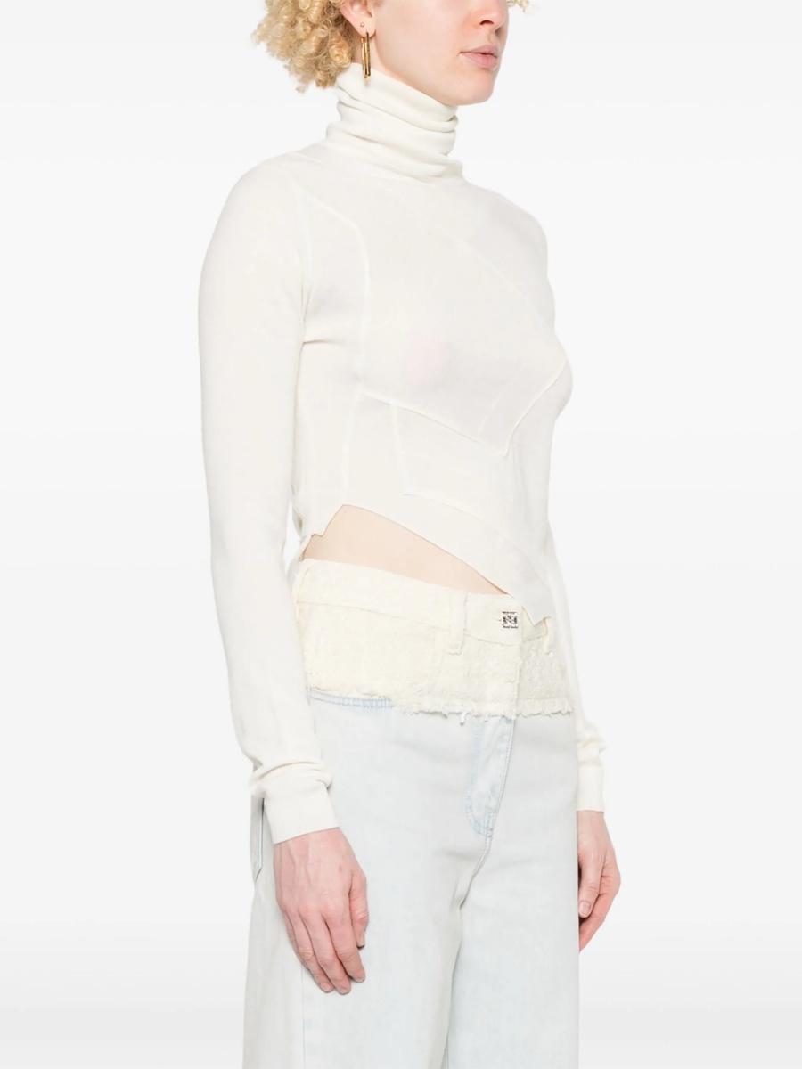 Pulover tricotat Max Mara alb - Img 3