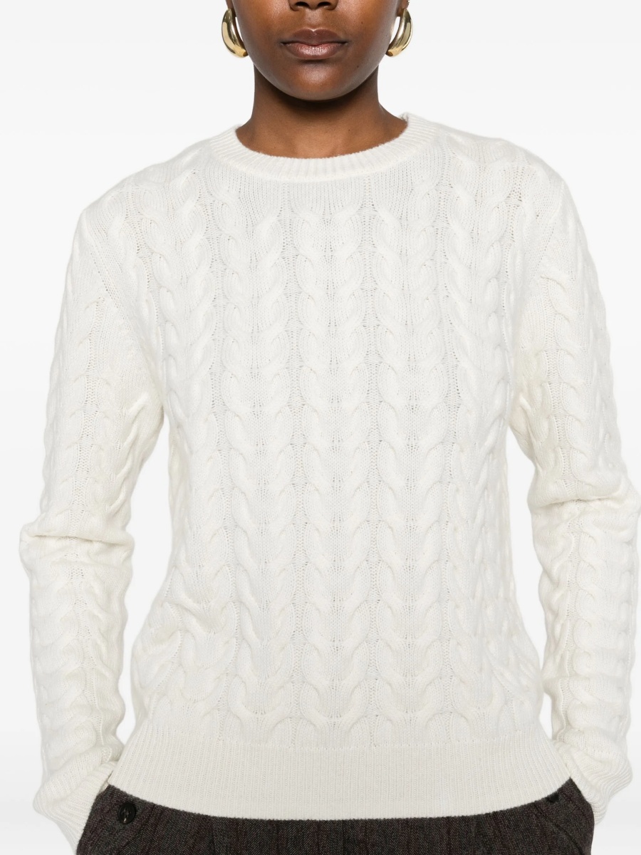 Pulover tricotat Max Mara alb - Img 5