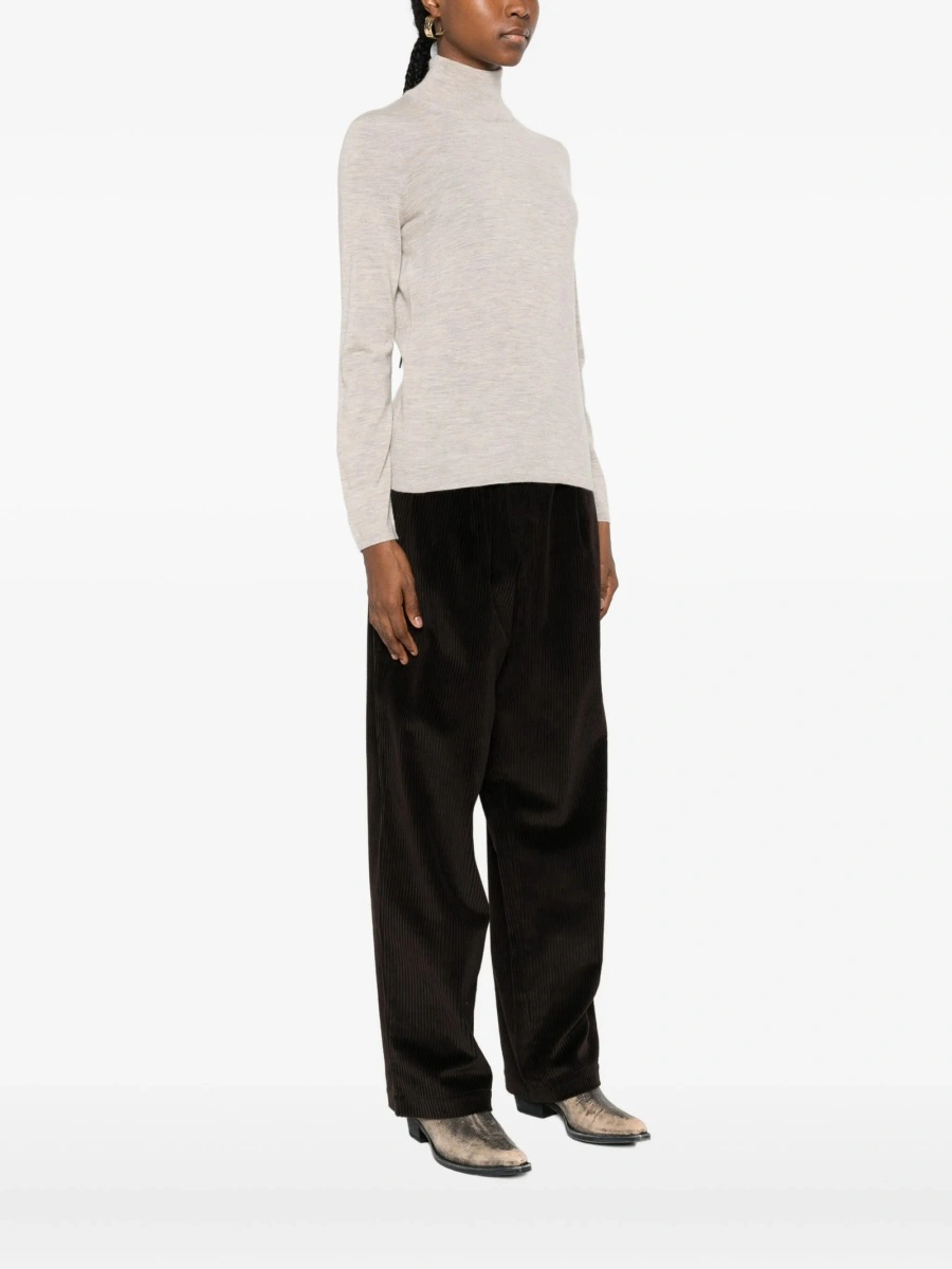 Pulover tricotat Max Mara neutru - Img 3
