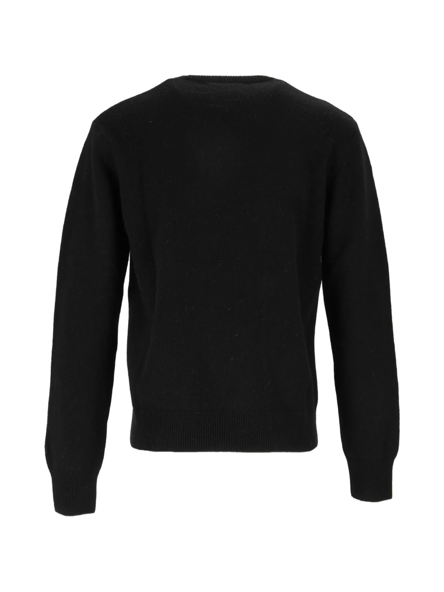 Pulover tricotat Mc2 Saint Barth negru din poliamida si casmir - Img 3