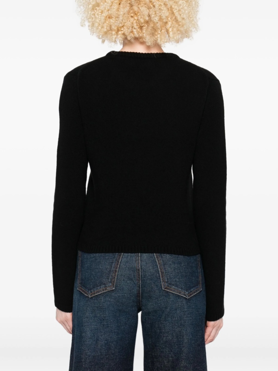 Pulover tricotat Moncler negru - Img 4