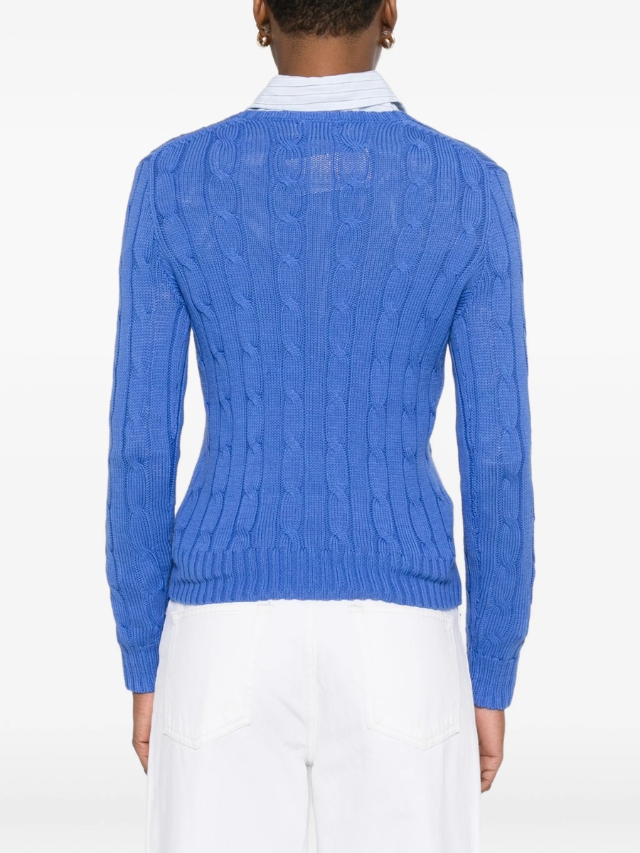 Pulover tricotat Ralph Lauren albastru - Img 5