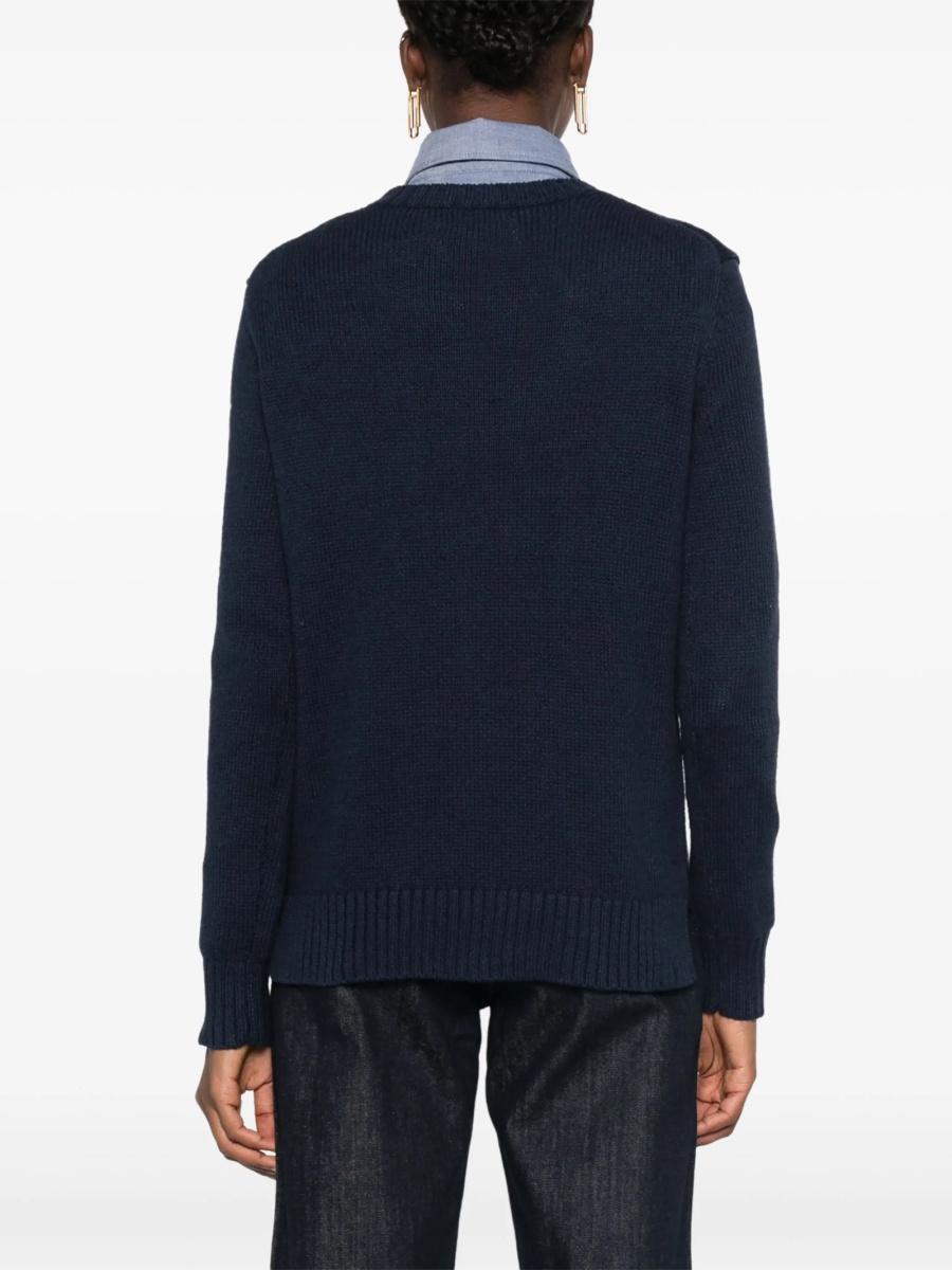 Pulover tricotat Ralph Lauren POLO BEAR albastru - Img 4