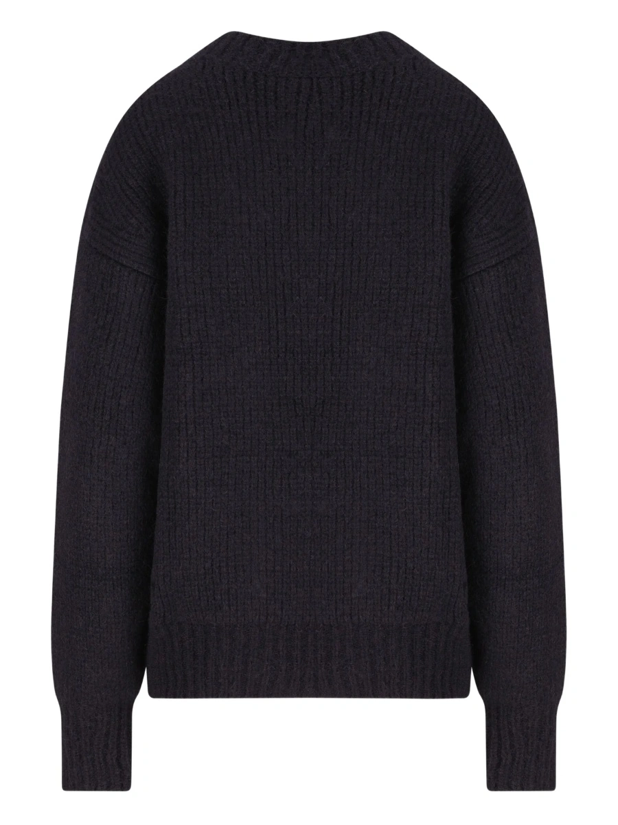 Pulover tricotat Saint Laurent albastru - Img 2