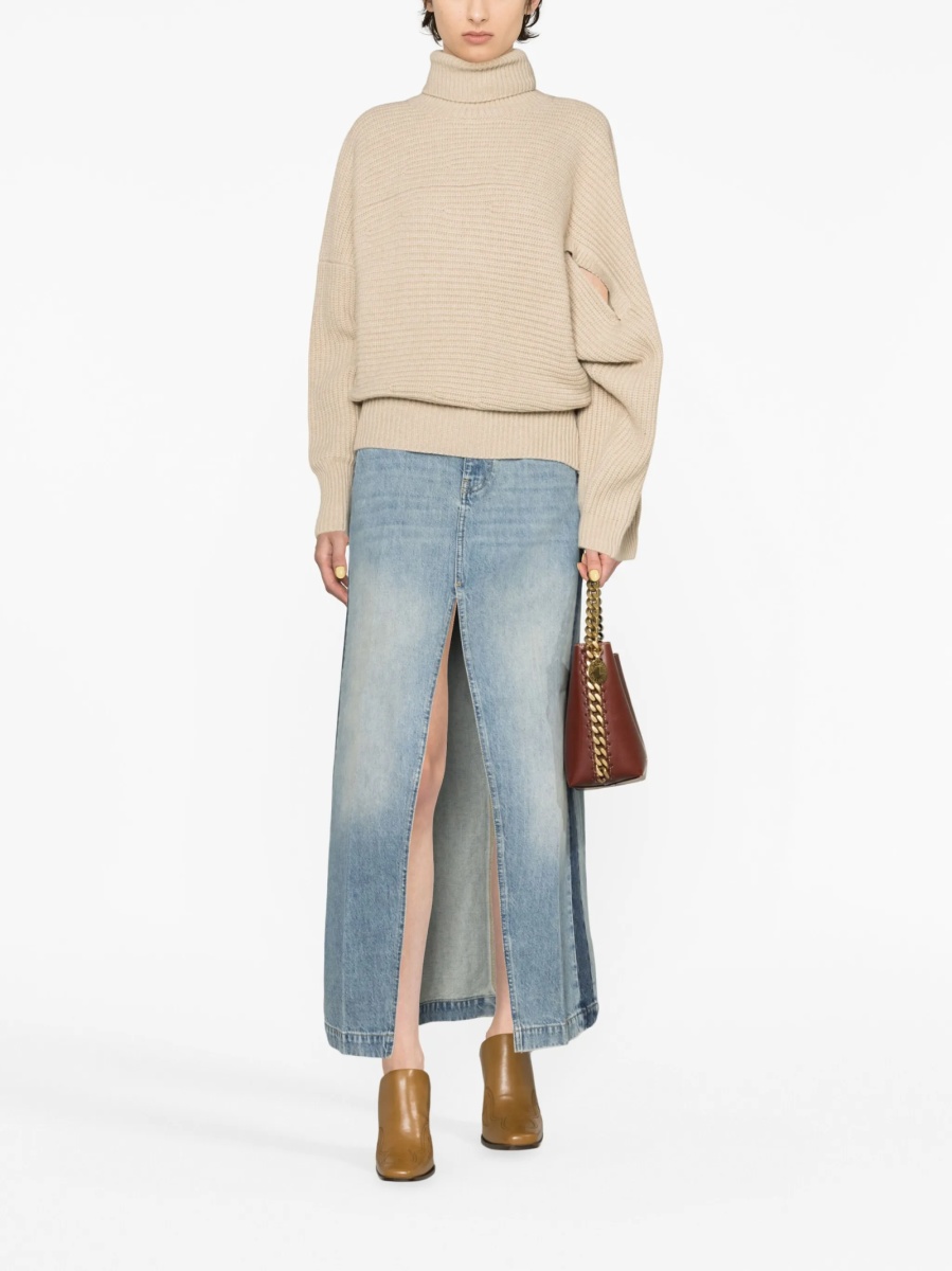 Pulover tricotat Stella McCartney neutru - Img 2