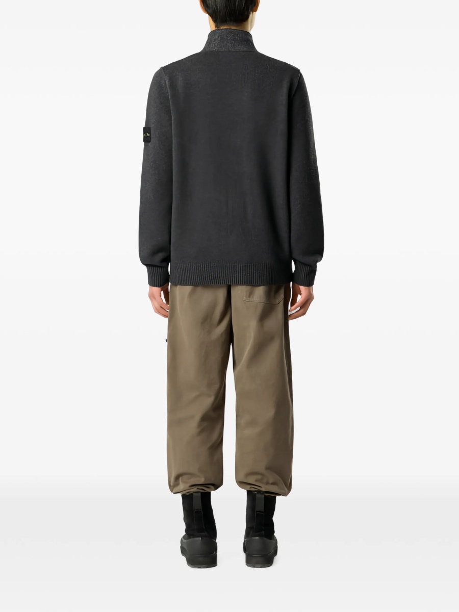 Pulover tricotat Stone Island gri - Img 3