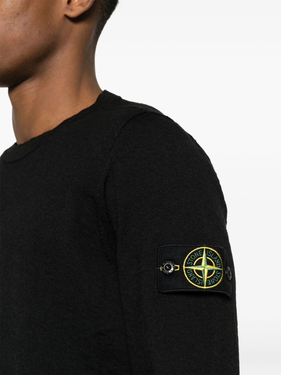 Pulover tricotat Stone Island negru - Img 5