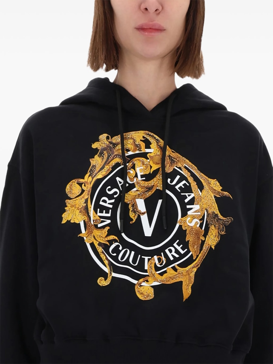 Pulover tricotat Versace Jeans Couture negru - Img 2