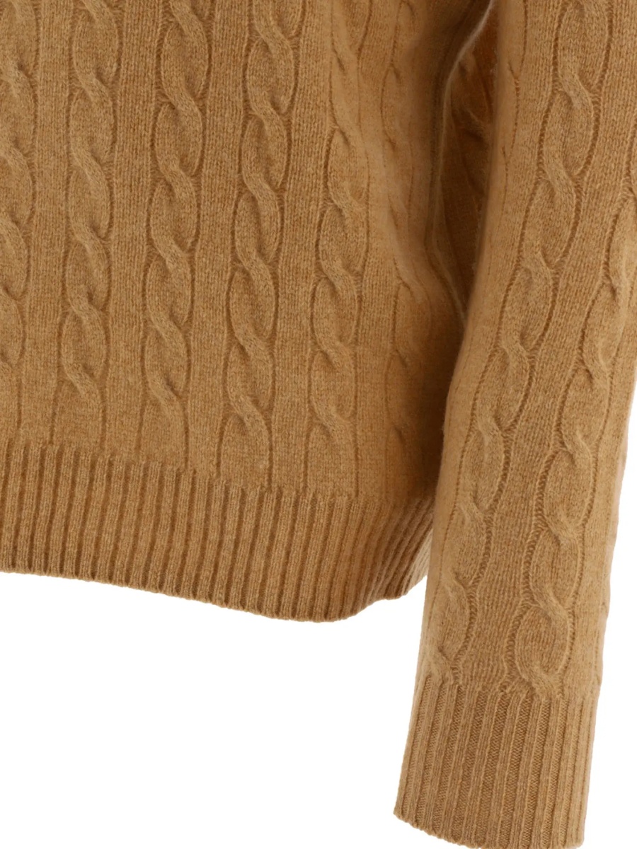 Pulover Wool and cashmere crewneck sweater with logo - Img 4
