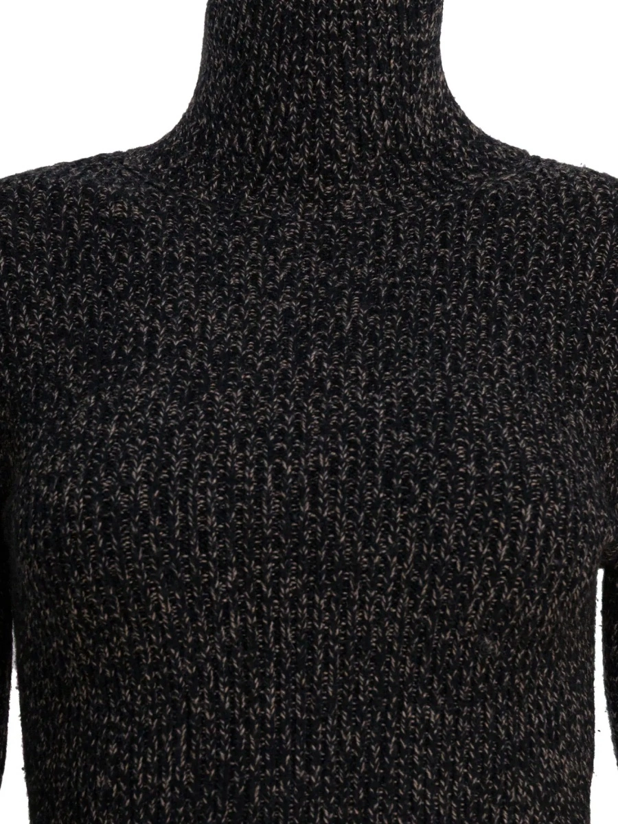 Pulover Wool and cashmere mouliné turtleneck sweater - Img 3