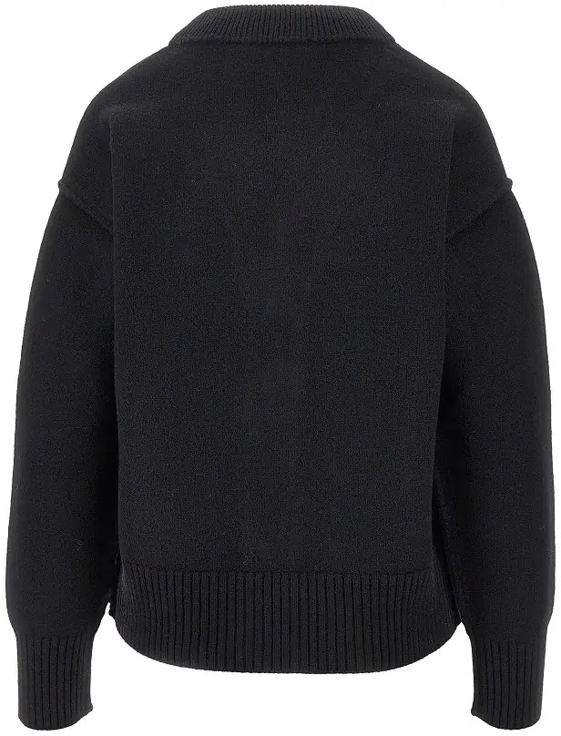 Pulover Wool cardigan with 'Ami de Coeur' inlay - Img 3
