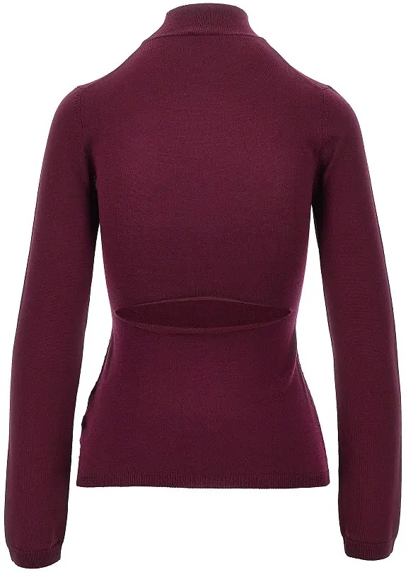 Pulover Wool sweater with back slash - Img 3