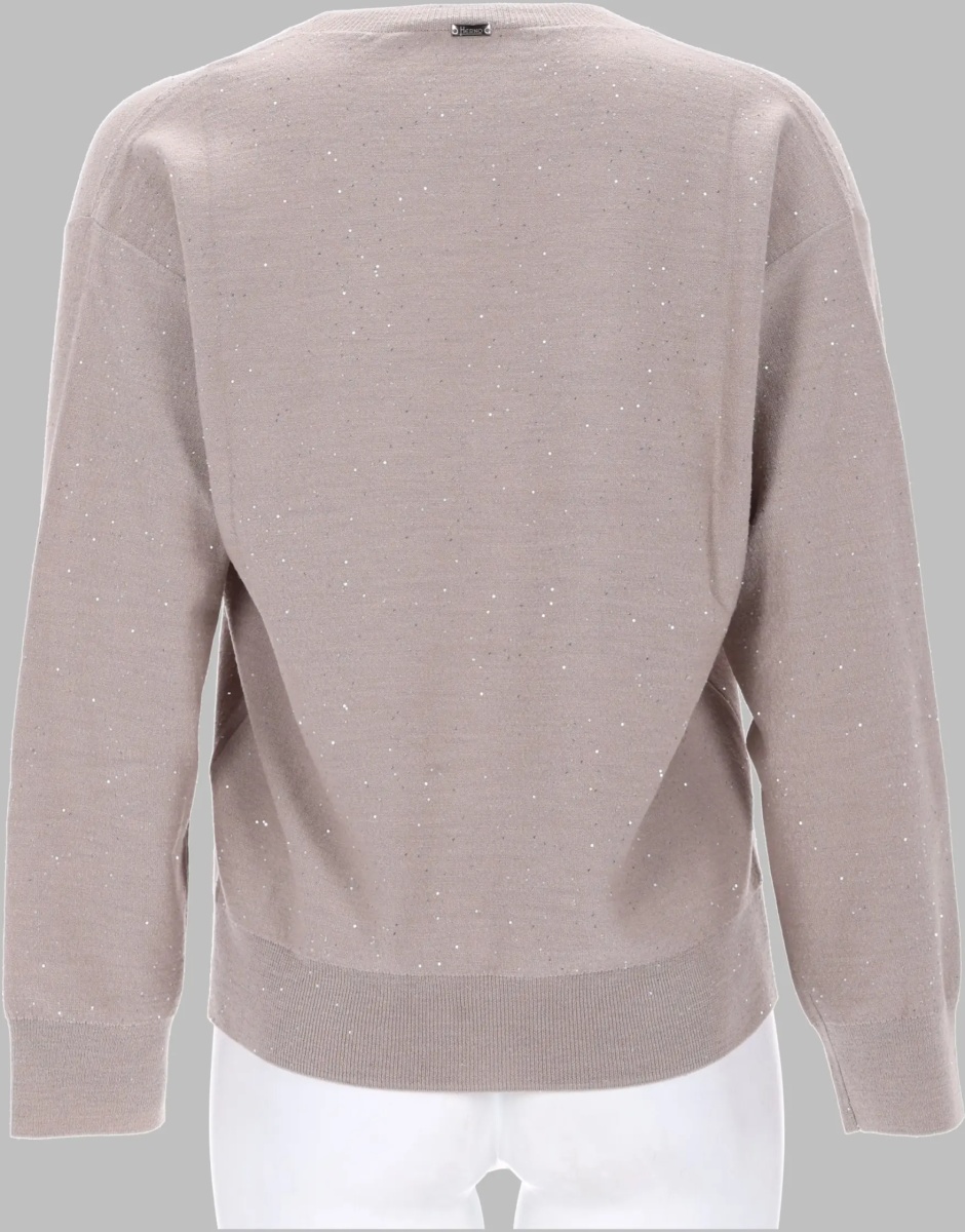 Pulovere Maglia Con Scollo A V - Img 2