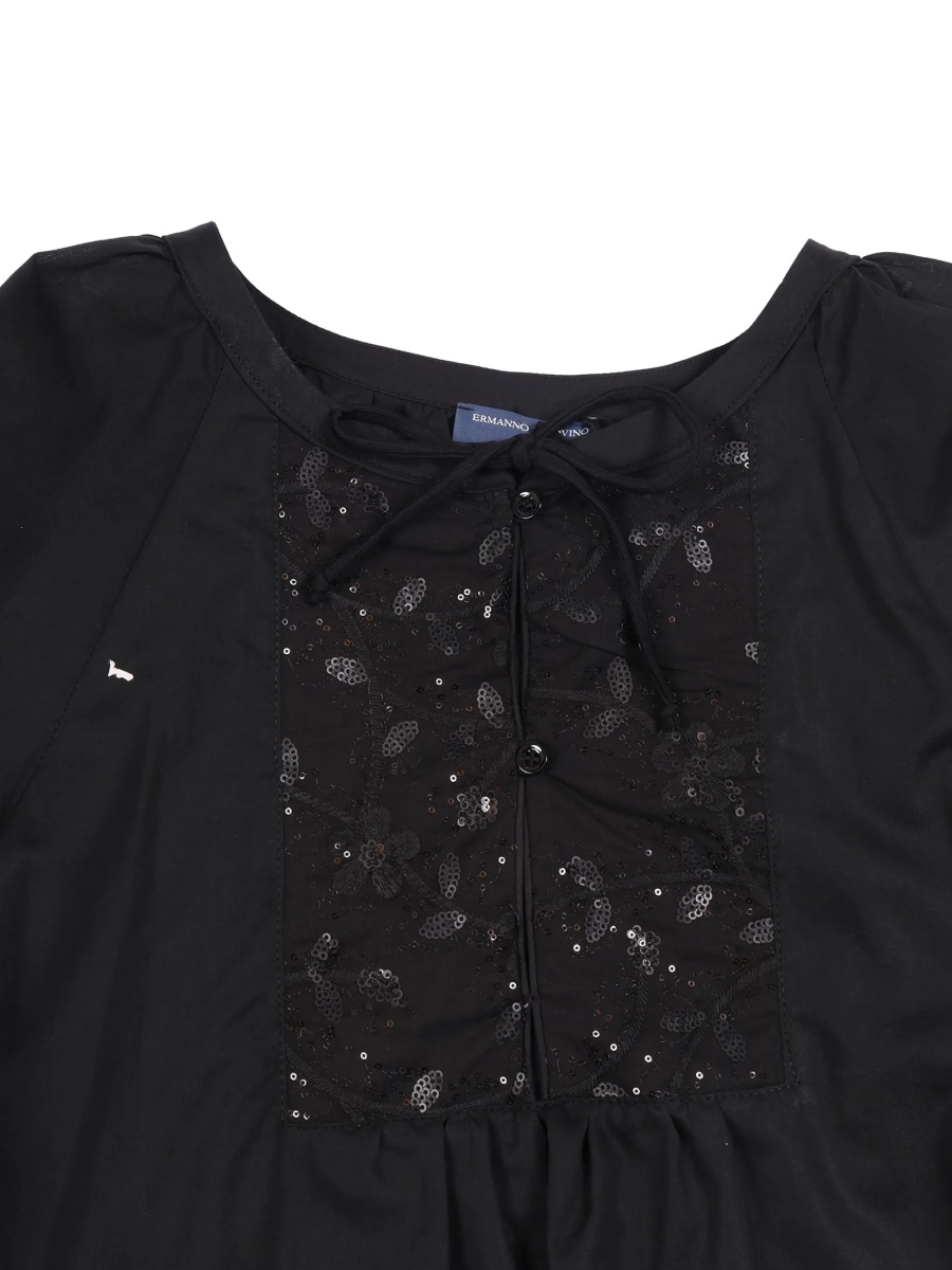 Rochie casual Ermanno Scervino Kids neagra - Img 3