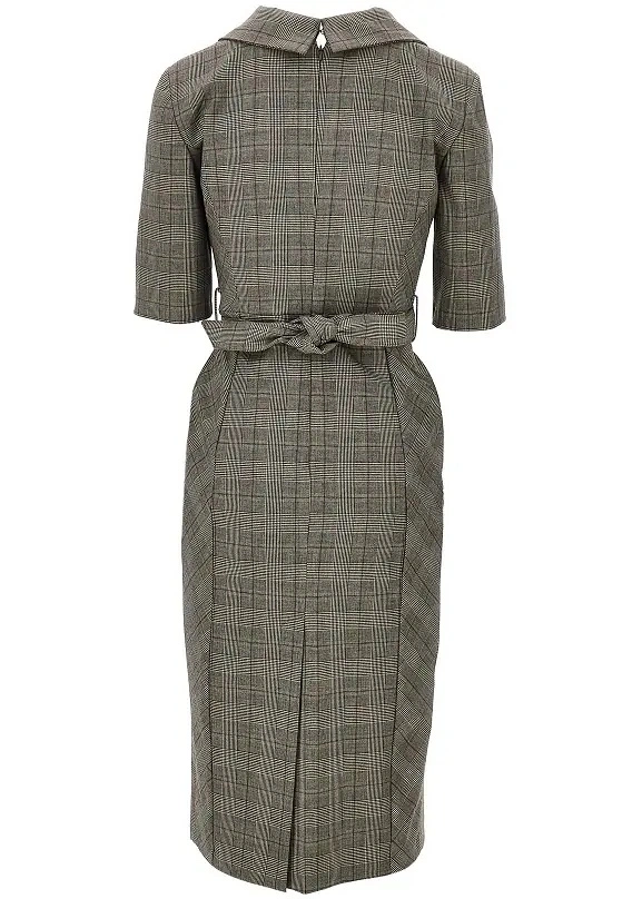 Rochie casual Pinko maro din lana - Img 3