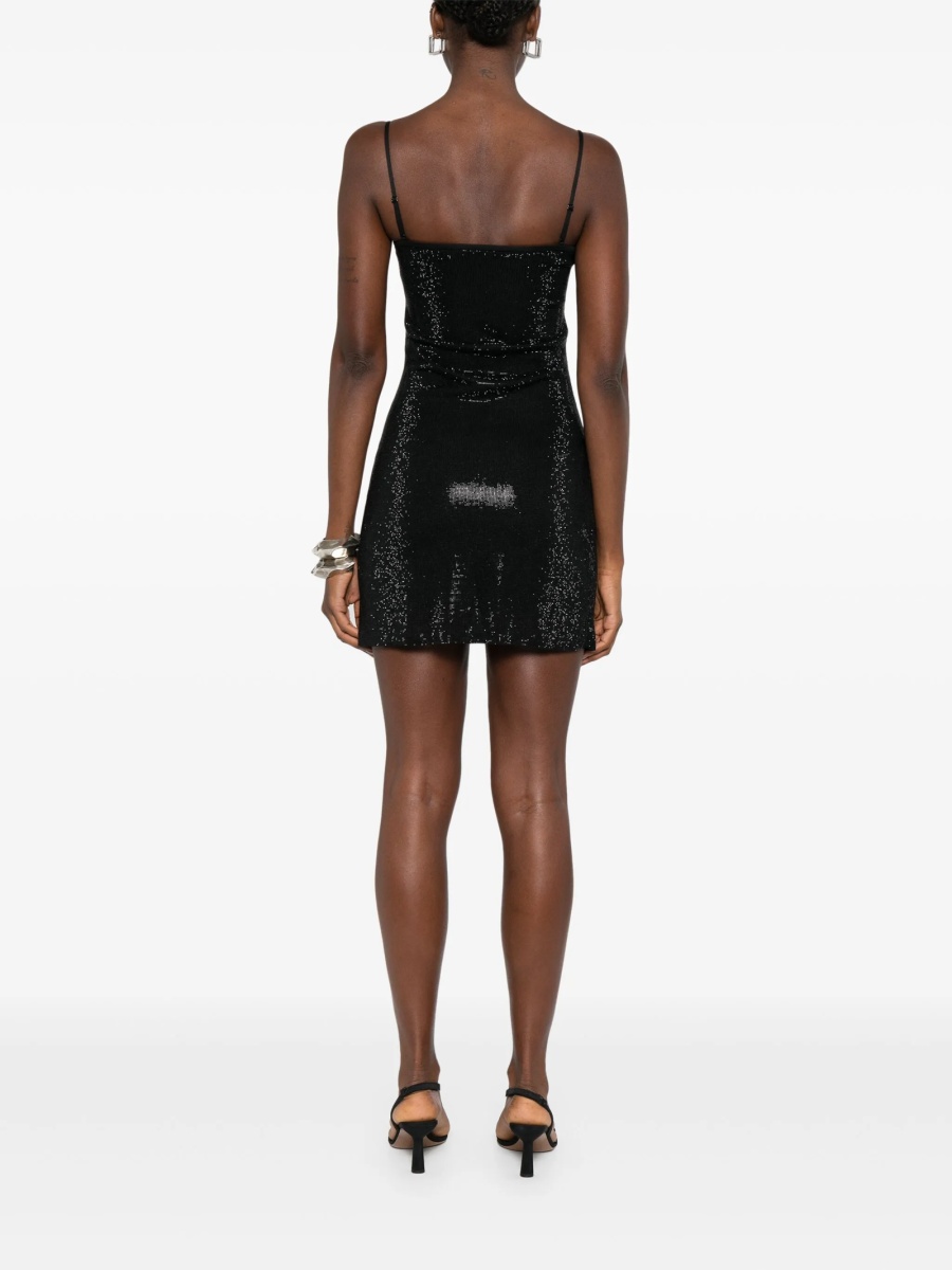 Rochie de ocazie Alexander Wang neagra din vascoza - Img 4
