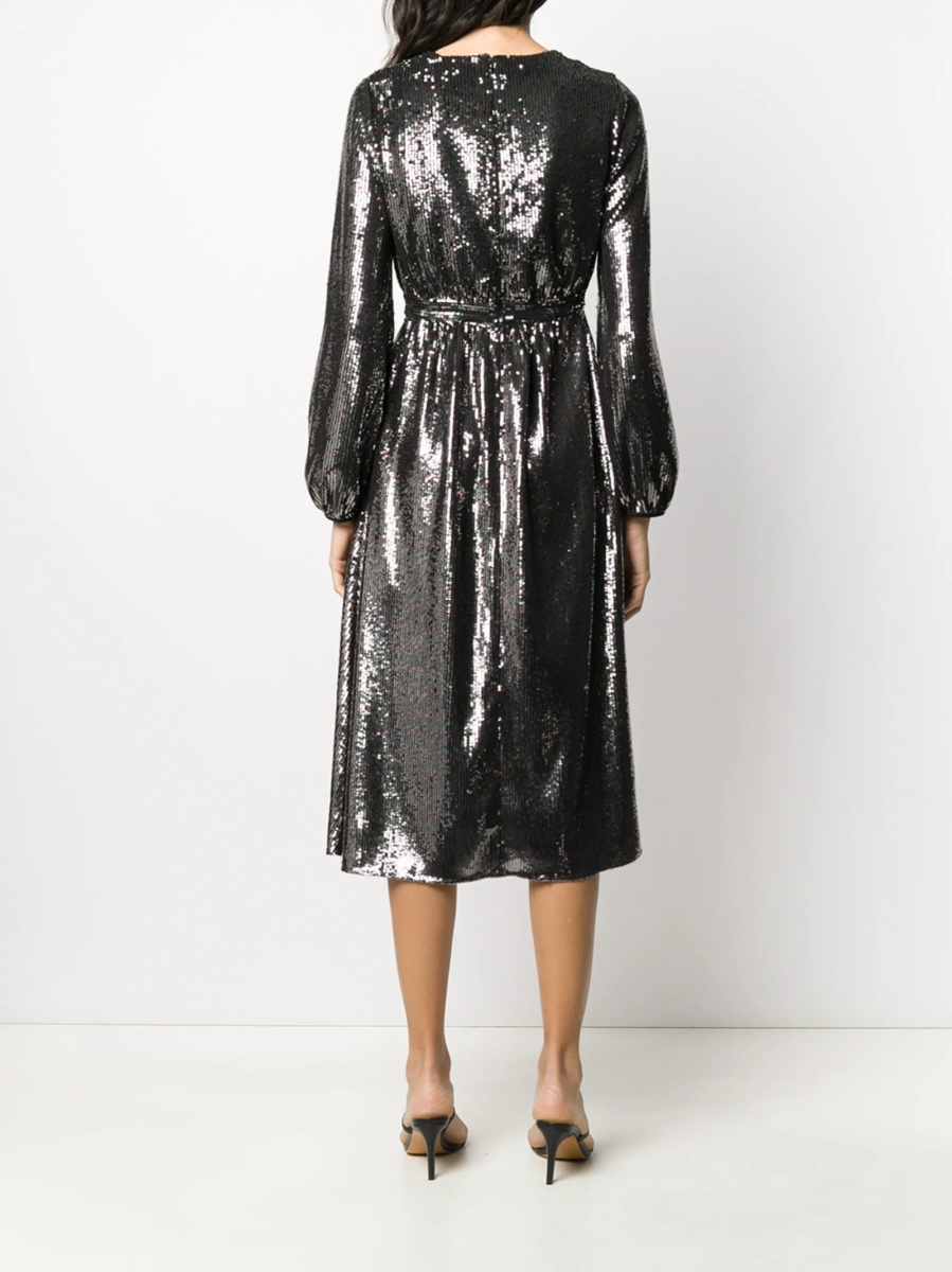 Rochie de ocazie N°21 neagra din polyester si spandex/elastan - Img 4