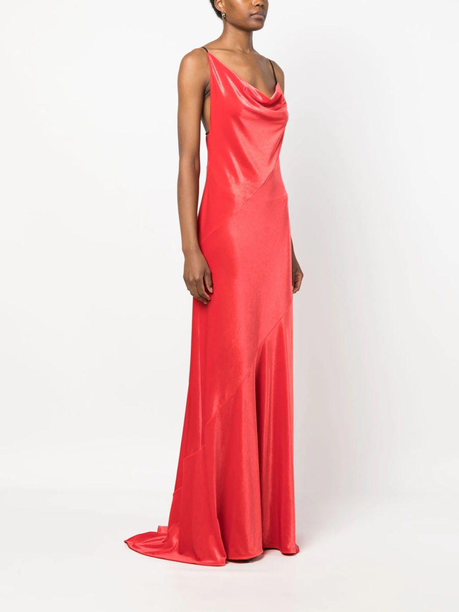 Rochie de ocazie Philosophy rosie din elastan si polyester - Img 3