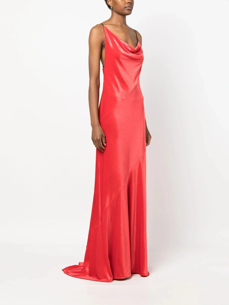Rochie de ocazie Philosophy rosie din elastan si polyester - Img 3
