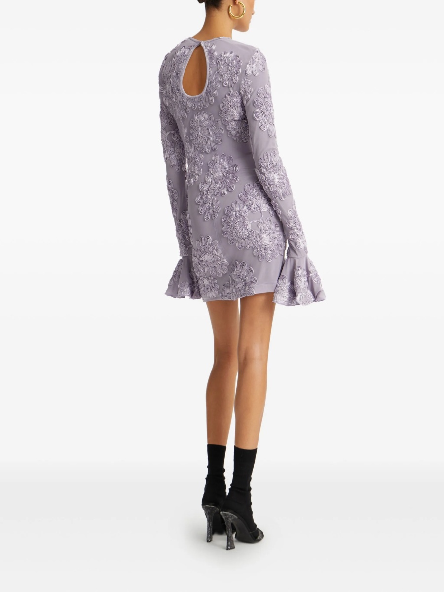 Rochie de ocazie ROTATE Birger Christensen violet din polyester si poliester reciclat - Img 3