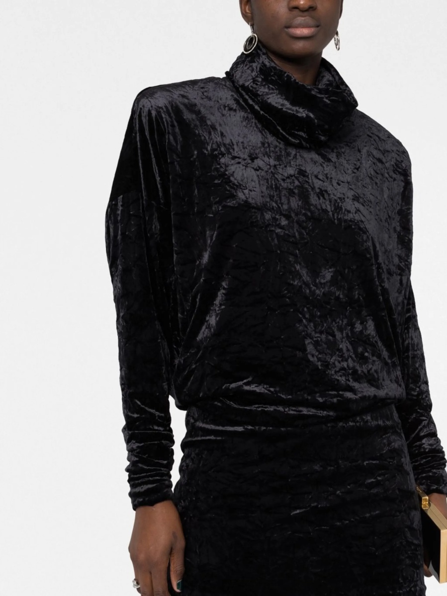 Rochie de ocazie Saint Laurent neagra din polyester - Img 5