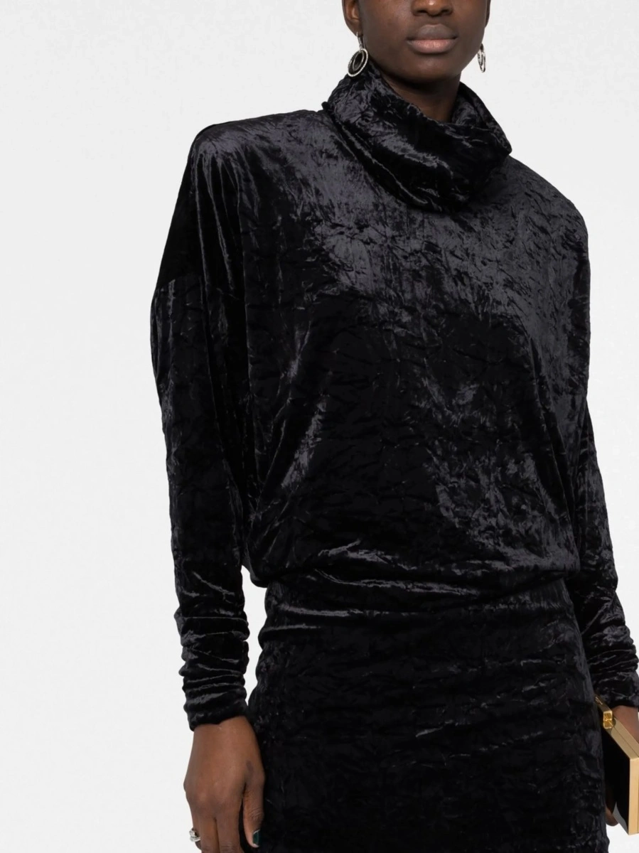 Rochie de ocazie Saint Laurent neagra din polyester - Img 5