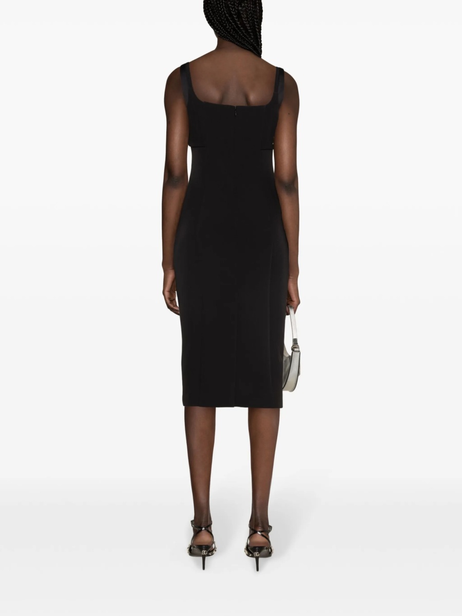 Rochie de ocazie Versace Jeans Couture neagra din polyester - Img 3