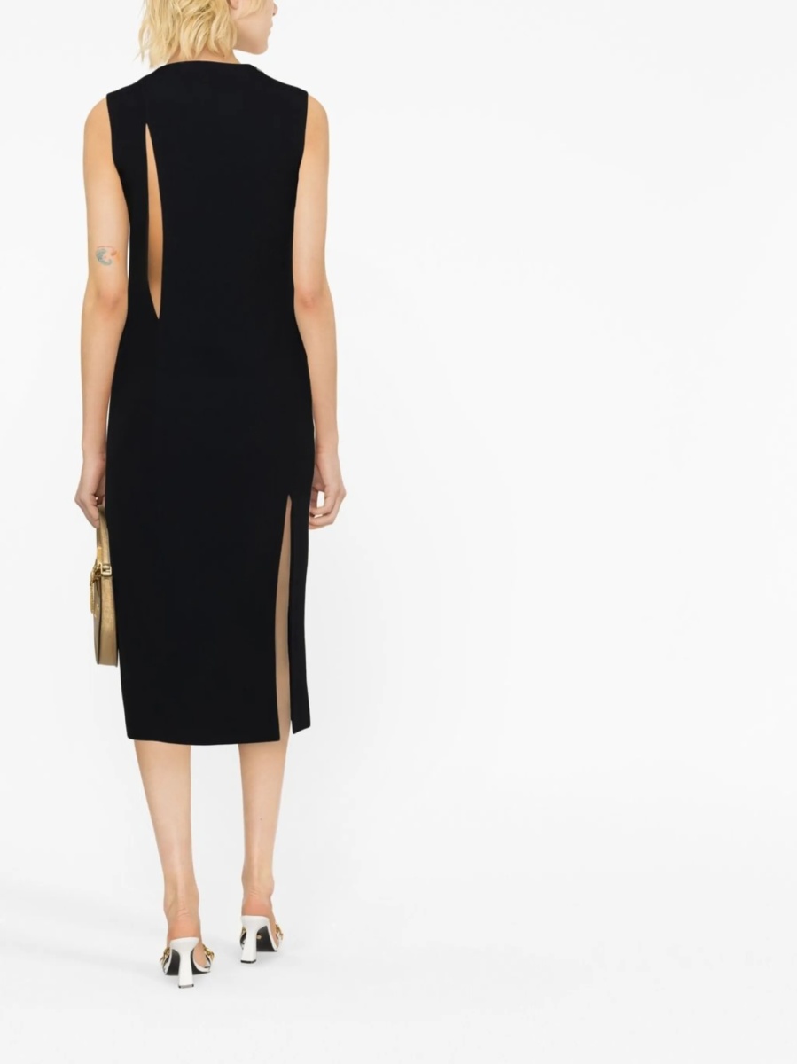 Rochie de ocazie Versace neagra din vascoza si acetat - Img 4