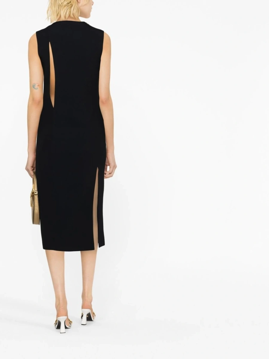 Rochie de ocazie Versace neagra din vascoza si acetat - Img 4