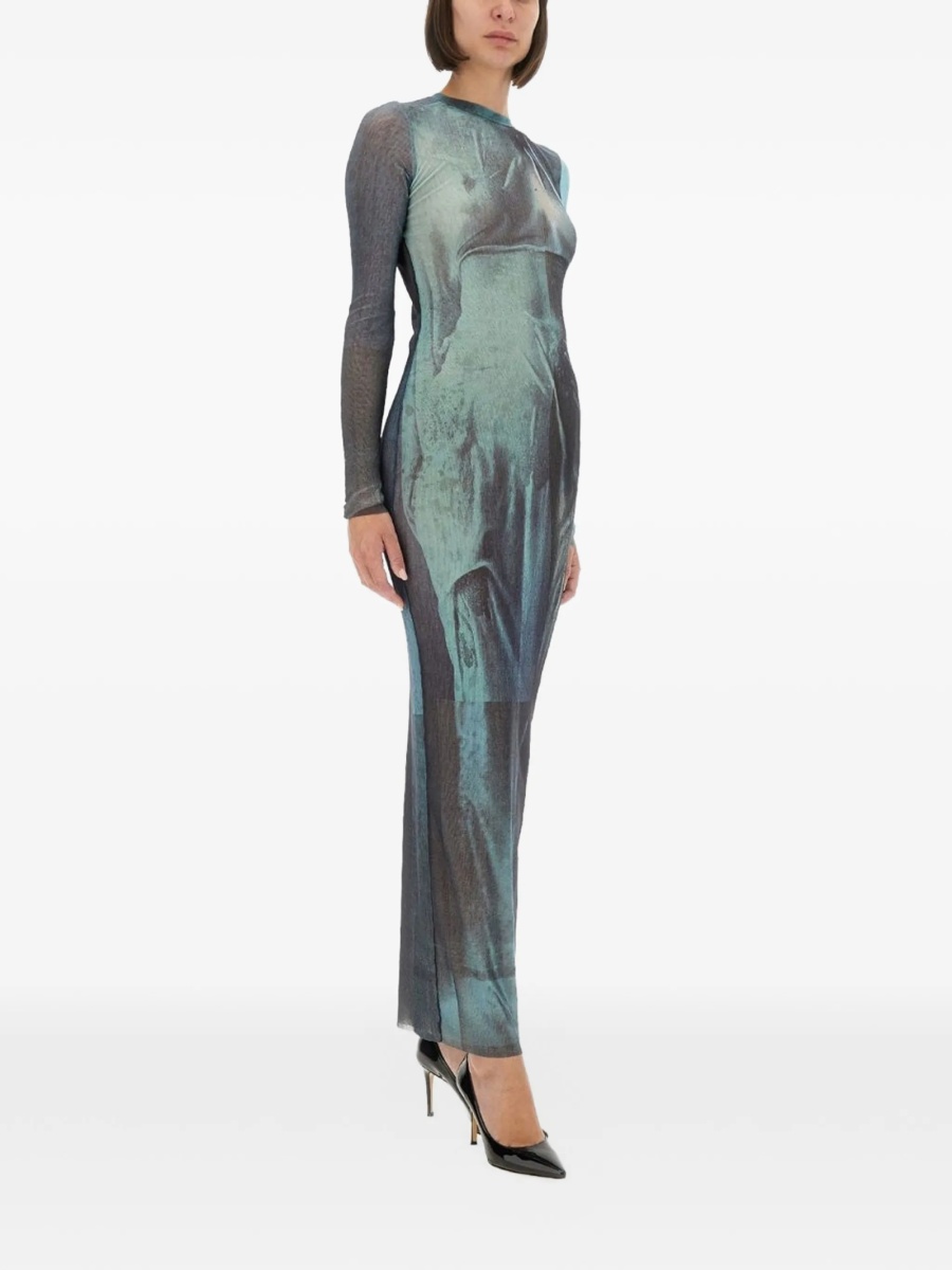 Rochie de seara Jean Paul Gaultier albastra - Img 2