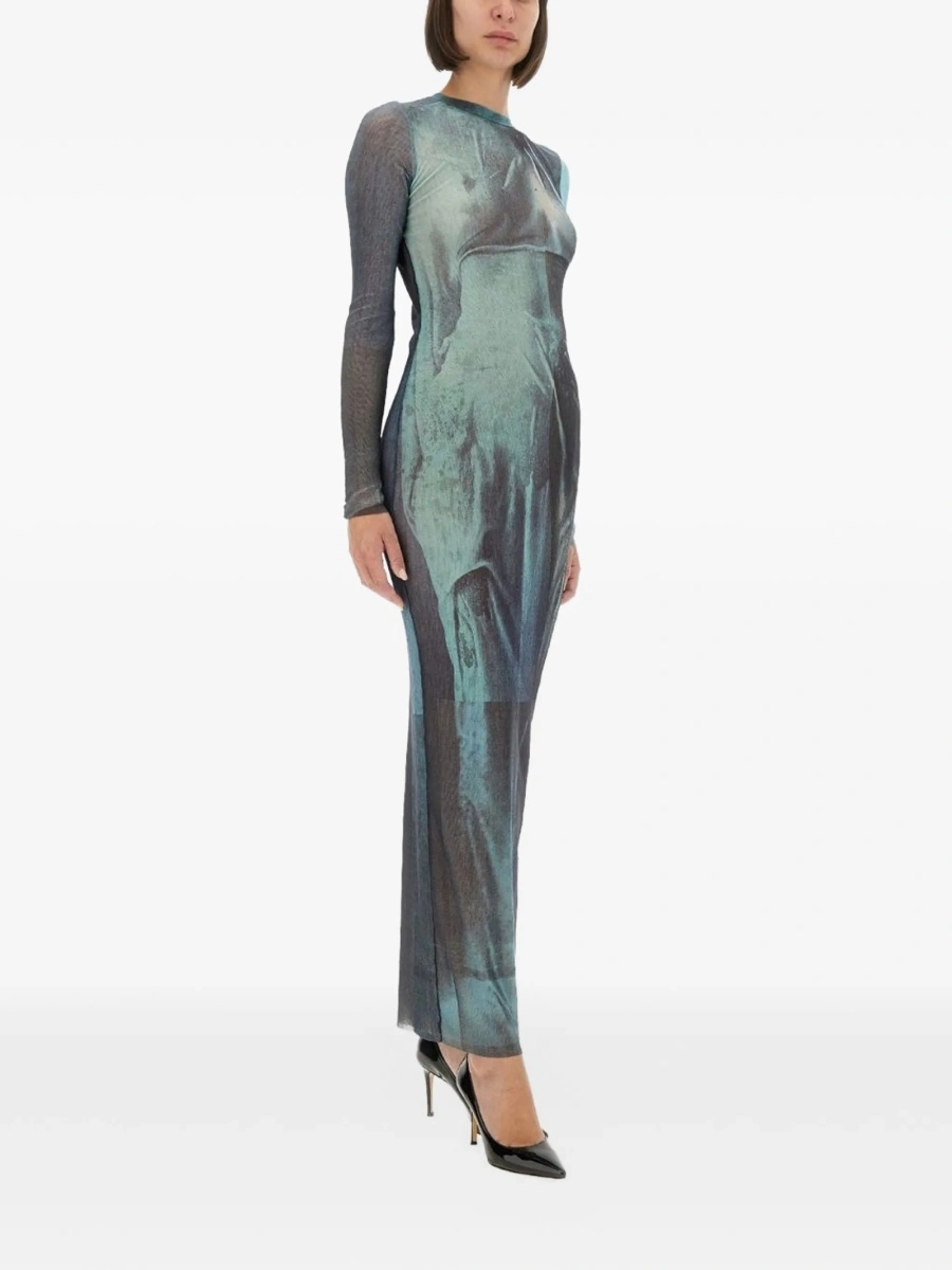 Rochie de seara Jean Paul Gaultier albastra - Img 2