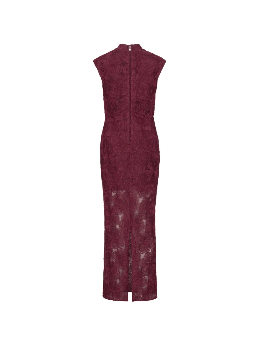 Rochie de seara ROTATE Birger Christensen rosie din elastan si poliester reciclat - Img 4