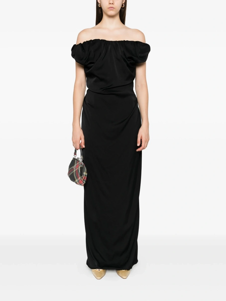 Rochie de seara Vivienne Westwood neagra din vascoza - Img 2