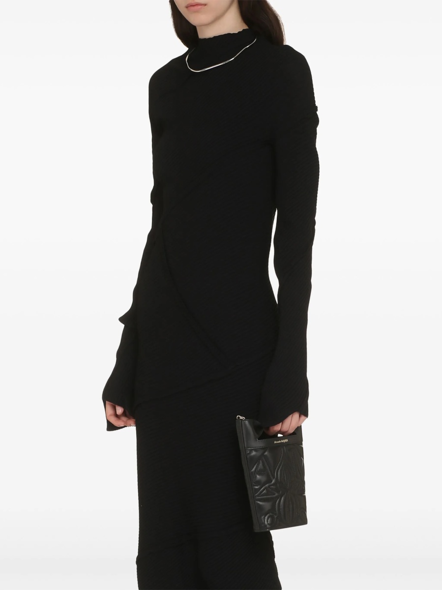 Rochie de zi Balenciaga neagra - Img 2