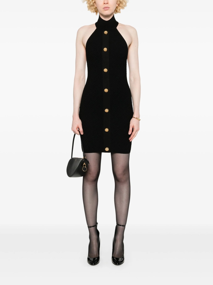 Rochie de zi Balmain neagra - Img 2