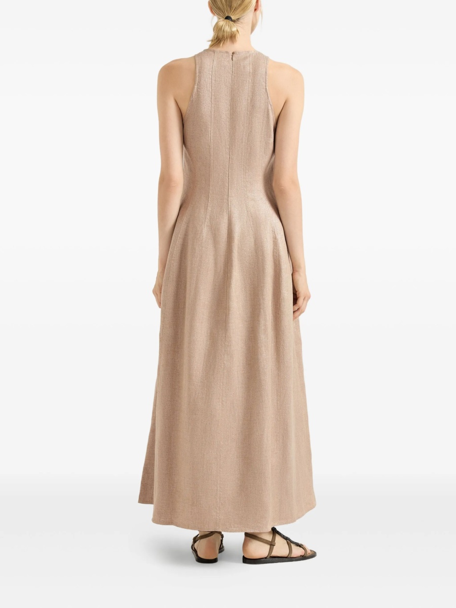 Rochie de zi Brunello Cucinelli neutra - Img 4