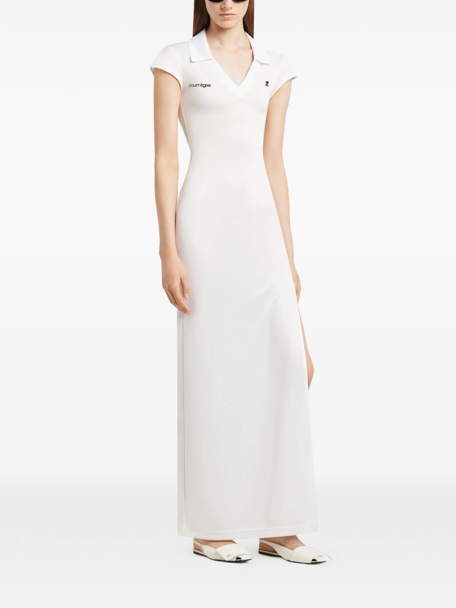 Rochie de zi COURRÈGES alba - Img 3