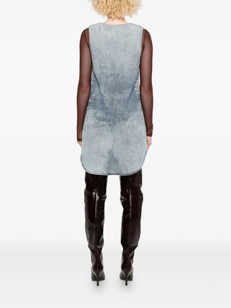 Rochie de zi Diesel albastra - Img 4