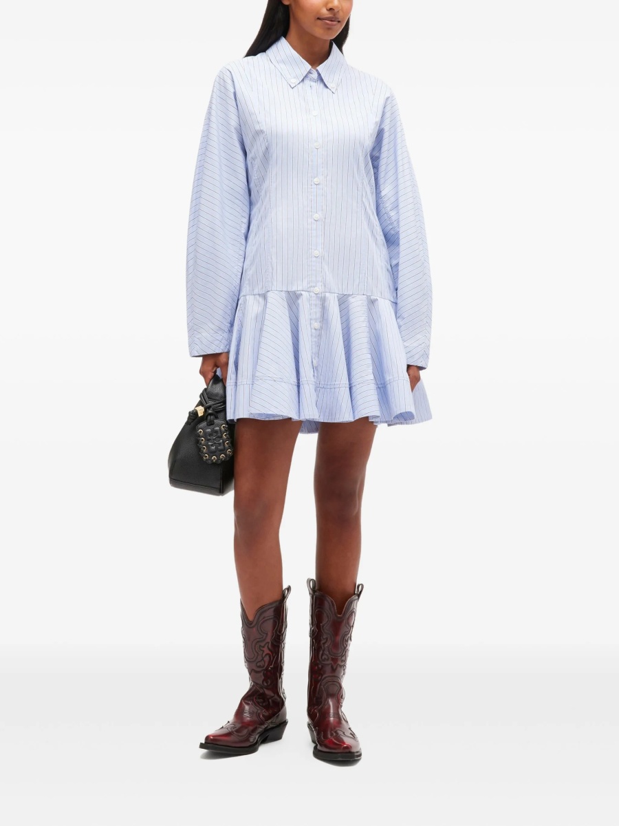 Rochie de zi Ganni albastra - Img 2
